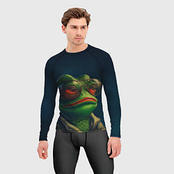 Рашгард мужской Pepe frog, цвет: 3D-принт — фото 2