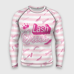 Рашгард мужской Lash queen - pink Barbie pattern, цвет: 3D-принт
