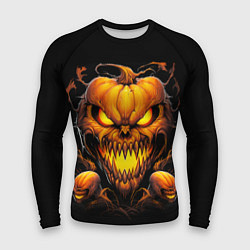 Рашгард мужской Evil pumpkin, цвет: 3D-принт