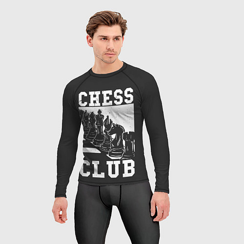 Мужской рашгард Шахматный клуб / 3D-принт – фото 3