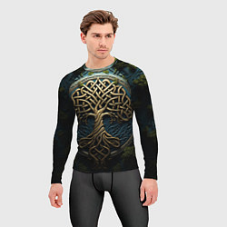 Рашгард мужской Кельты: древо жизни, цвет: 3D-принт — фото 2