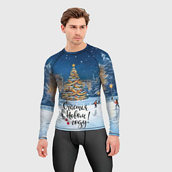 Рашгард мужской Счастья в новом году, цвет: 3D-принт — фото 2