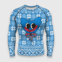Рашгард мужской Huggy Wuggy christmas sweater, цвет: 3D-принт