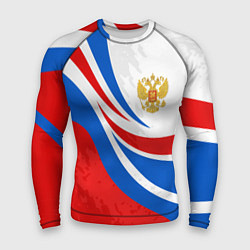 Рашгард мужской Россия - спортивная униформа, цвет: 3D-принт