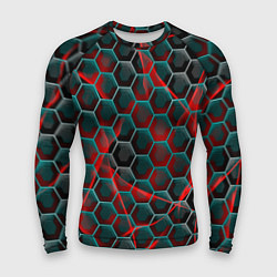 Рашгард мужской Нано шестиугольник, цвет: 3D-принт