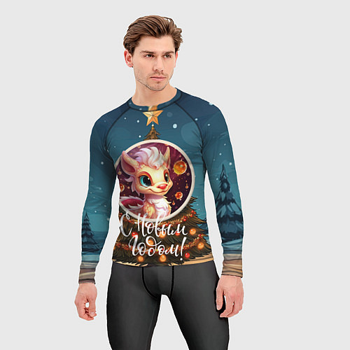 Мужской рашгард Кроха олицетворяющий зиму / 3D-принт – фото 3