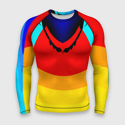 Рашгард мужской Цветные фигуры, цвет: 3D-принт