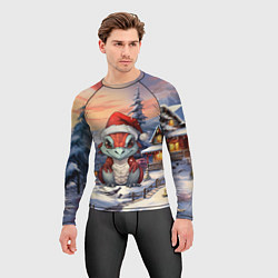 Рашгард мужской Красный дракончик 2024, цвет: 3D-принт — фото 2