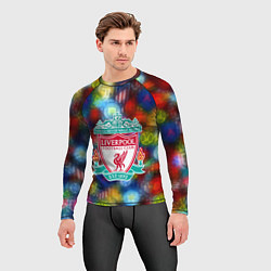 Рашгард мужской Liverpool все logo неон, цвет: 3D-принт — фото 2