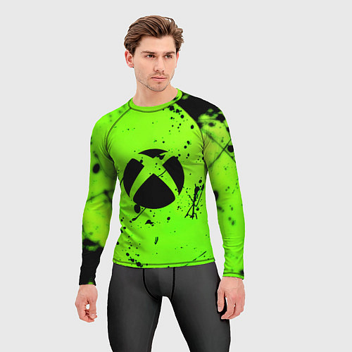 Мужской рашгард Xbox кислотный стиль / 3D-принт – фото 3