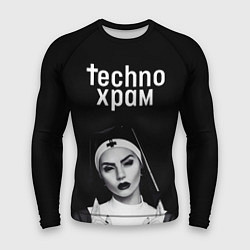 Мужской рашгард Techno храм монашка демон