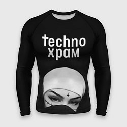 Мужской рашгард Techno храм монашка в маске