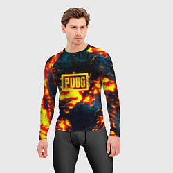 Рашгард мужской PUBG огненое лого, цвет: 3D-принт — фото 2