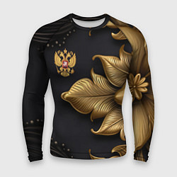 Рашгард мужской Золотой герб России, цвет: 3D-принт