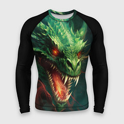 Рашгард мужской Древний злой зеленый дракон, цвет: 3D-принт