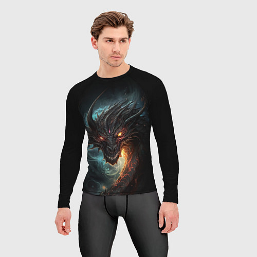 Мужской рашгард Фэнтази дракон символ 2024 / 3D-принт – фото 3