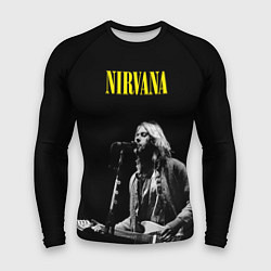 Рашгард мужской Группа Nirvana Курт Кобейн, цвет: 3D-принт