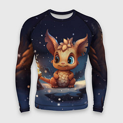 Рашгард мужской Маленький дракон и огонька, цвет: 3D-принт