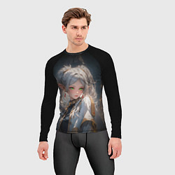 Рашгард мужской Аниме Фрирен провожающая в последний путь, цвет: 3D-принт — фото 2