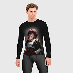 Рашгард мужской Хонкай- Кафка, цвет: 3D-принт — фото 2