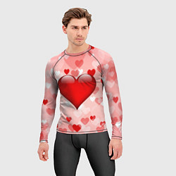 Рашгард мужской Огромное сердце, цвет: 3D-принт — фото 2