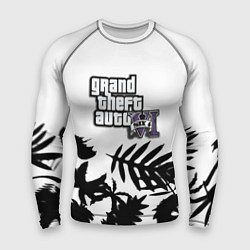 Рашгард мужской GTA6 tropic game, цвет: 3D-принт