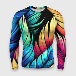 Рашгард мужской Color feathers - neon, цвет: 3D-принт