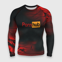Рашгард мужской Porn hub fire, цвет: 3D-принт