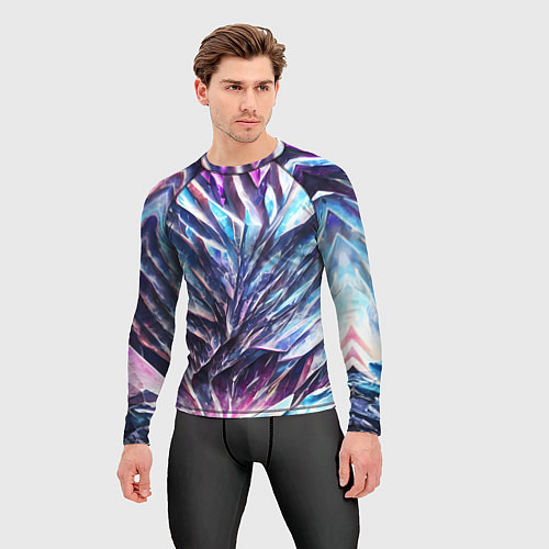 Мужской рашгард Синий драгоценный камень / 3D-принт – фото 3
