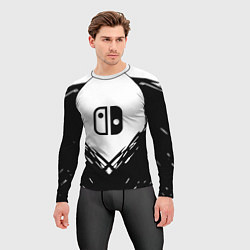 Рашгард мужской Nintendo краски лого, цвет: 3D-принт — фото 2