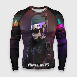 Рашгард мужской Minecraft matrix woman, цвет: 3D-принт