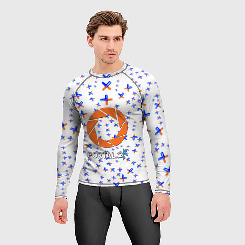 Мужской рашгард Portal logo pattern steel / 3D-принт – фото 3