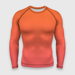 Рашгард мужской Градиент оранжево-розовый, цвет: 3D-принт