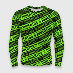Рашгард мужской Juventus green pattern sport, цвет: 3D-принт