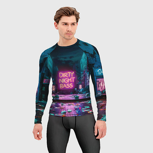 Мужской рашгард Кибер street / 3D-принт – фото 3