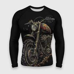 Рашгард мужской Старый грязный мотоцикл, цвет: 3D-принт