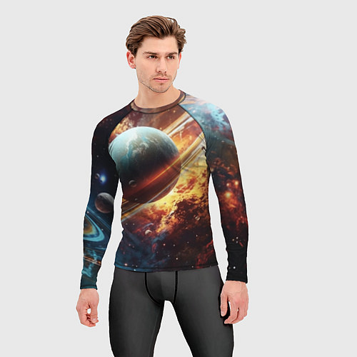 Мужской рашгард Большая планета / 3D-принт – фото 3