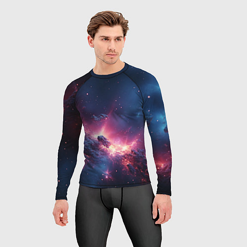 Мужской рашгард Взрыв в космосе / 3D-принт – фото 3