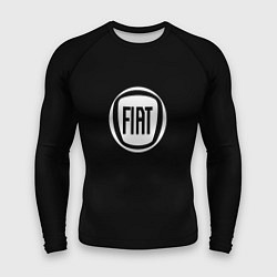 Рашгард мужской FIAT logo white, цвет: 3D-принт