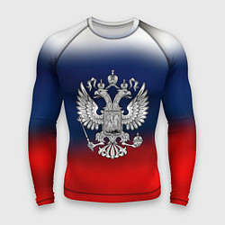Рашгард мужской Россия герб краски, цвет: 3D-принт