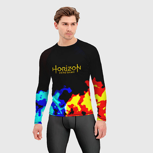 Мужской рашгард Horizon zero dawn огненный стиль / 3D-принт – фото 3