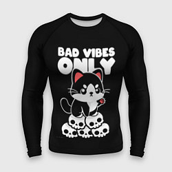 Рашгард мужской Кот - только плохие предчувствия, цвет: 3D-принт