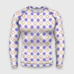 Мужской рашгард Красивый узор цветочки