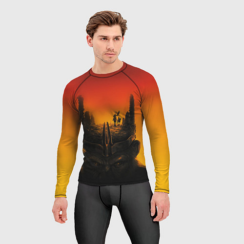 Мужской рашгард Планета обезьян постер / 3D-принт – фото 3