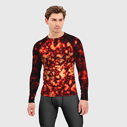 Рашгард мужской Узор огня, цвет: 3D-принт — фото 2