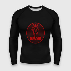 Рашгард мужской Saab red logo, цвет: 3D-принт