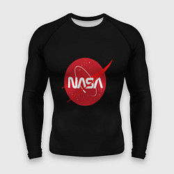 Рашгард мужской Nasa logo red, цвет: 3D-принт