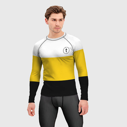 Мужской рашгард За веру царя Николай II крест черный / 3D-принт – фото 3