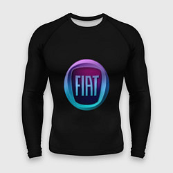 Рашгард мужской FIAT logo neon, цвет: 3D-принт