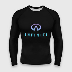 Рашгард мужской Infiniti logo neon, цвет: 3D-принт